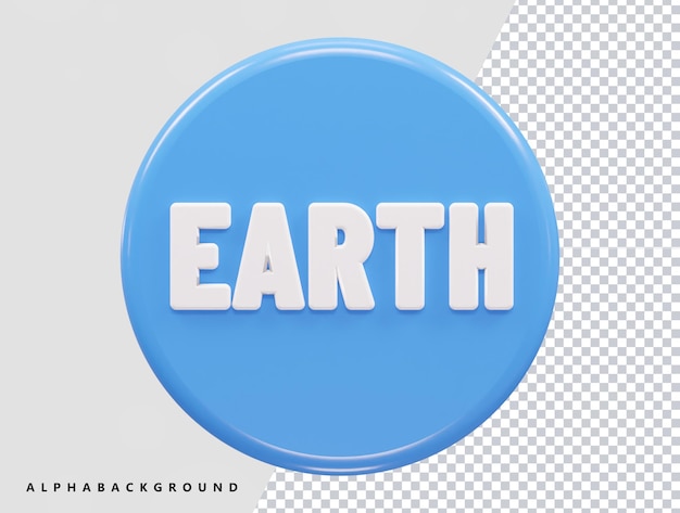 Ilustración de vector de efecto de texto de tierra