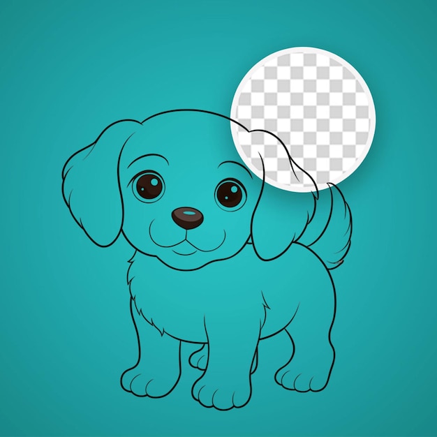 PSD ilustración vectorial dibujada a mano por el perro dachshund