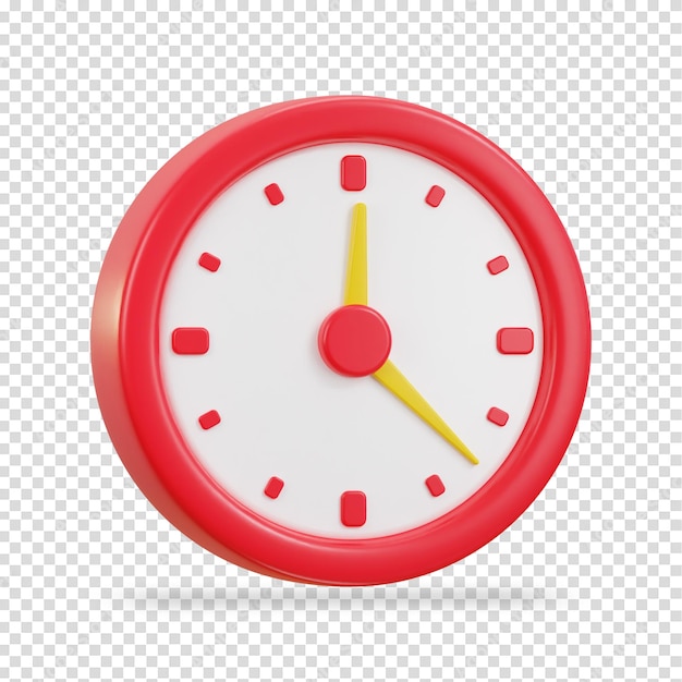 Ilustración vectorial del diseño del icono del reloj de temporizador 3d