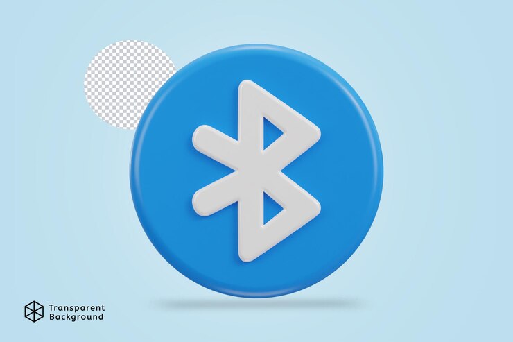 PSD ilustración vectorial del icono bluetooth en 3d