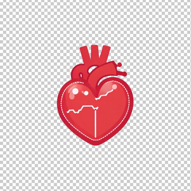 PSD ilustración vectorial del icono del corazón humano