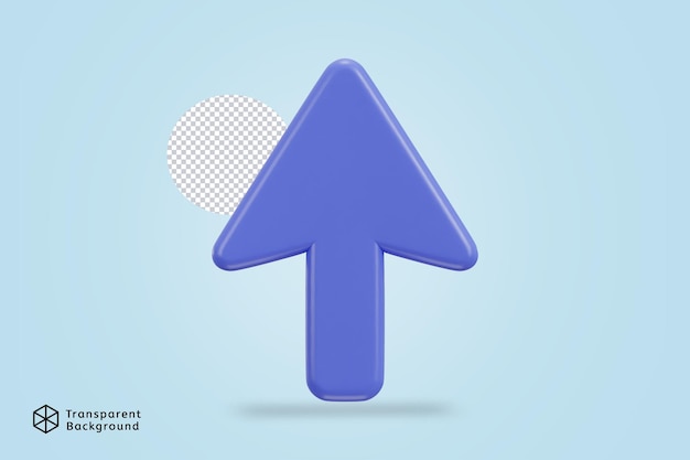 Ilustración vectorial del icono del cursor del ratón en 3D