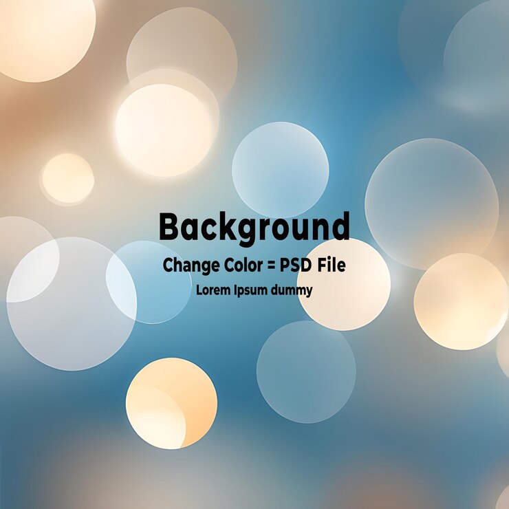 PSD ilustración vectorial de las luces de fondo de bokeh abstractas de psd