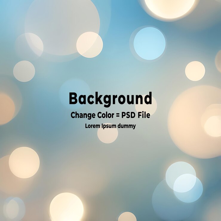 PSD ilustración vectorial de las luces de fondo de bokeh abstractas de psd