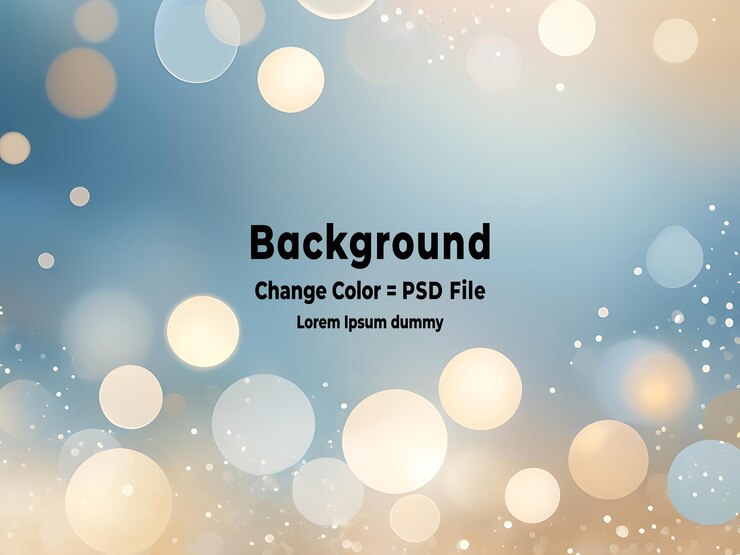 PSD ilustración vectorial de las luces de fondo de bokeh abstractas de psd