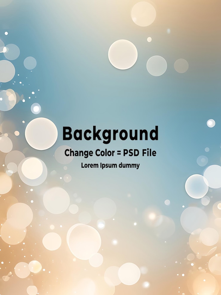 PSD ilustración vectorial de las luces de fondo de bokeh abstractas de psd