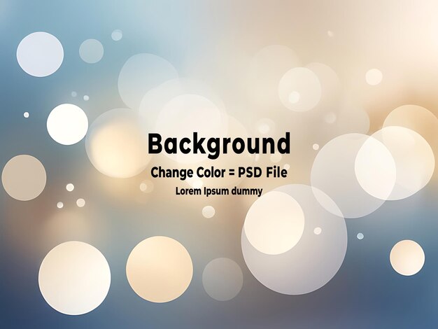 Ilustración vectorial de las luces de fondo de bokeh abstractas de PSD