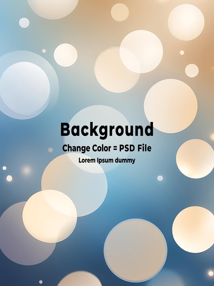 PSD ilustración vectorial de las luces de fondo de bokeh abstractas de psd