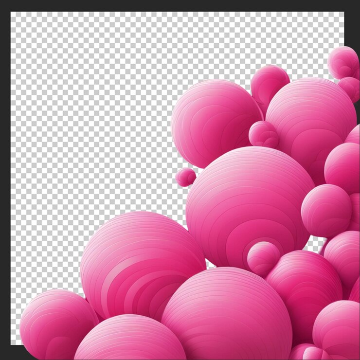PSD ilustración vectorial de patrón de mancha circular en fondo rosado