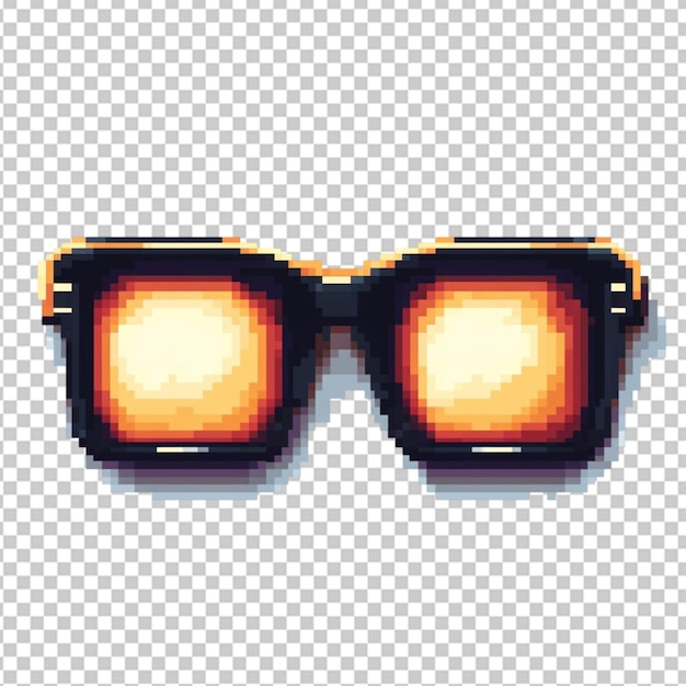 Ilustración vectorial de un píxel sobre un fondo transparente