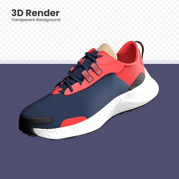 ilustración de zapatos deportivos de render 3d