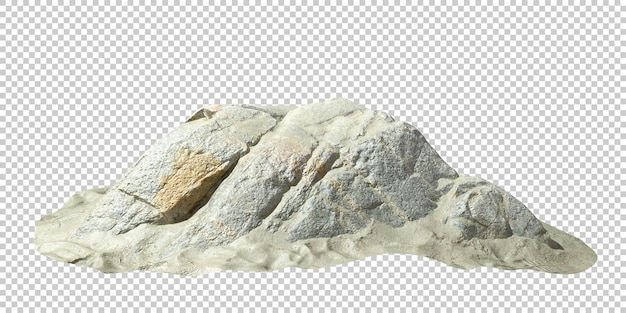 PSD ilustraciones 3d de fondos transparentes de recorte de dunas de desierto de roca realistas