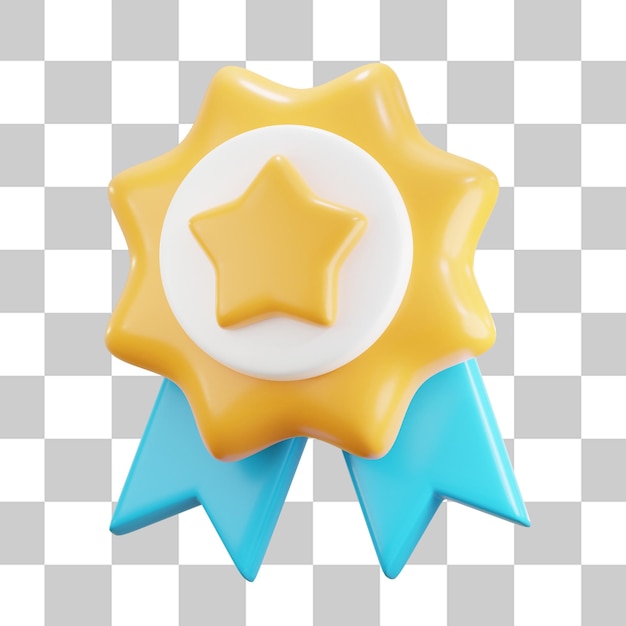 Ilustraciones en 3D de las insignias
