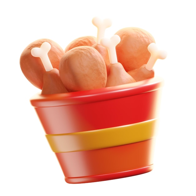 Ilustraciones de alimentos en 3D Iconos en 3D