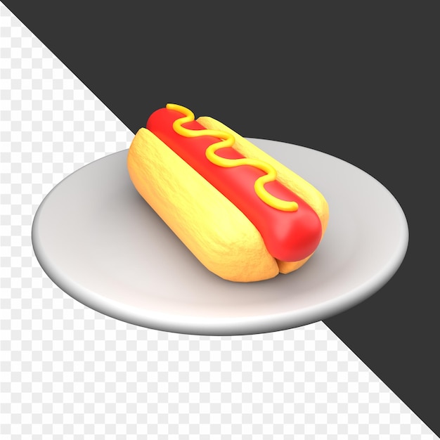 Ilustraciones de alimentos en 3D