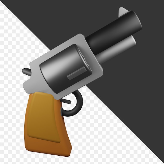 PSD ilustraciones de armas en 3d