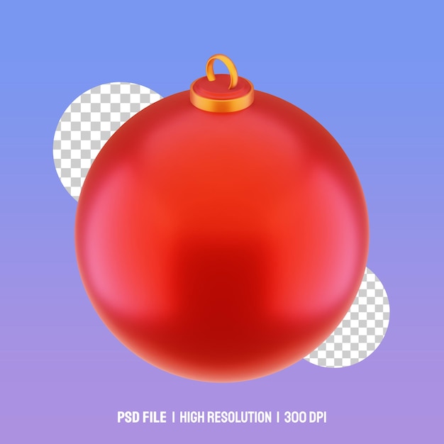 Ilustraciones de bola navidad 3d