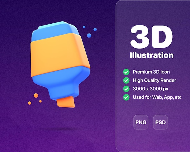 PSD las ilustraciones de clips de papel en 3d representan diseños de iconos de clips de papel versátiles y funcionales