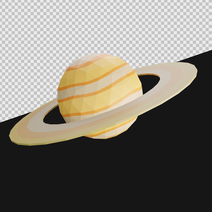 PSD ilustraciones del espacio 3d de saturno