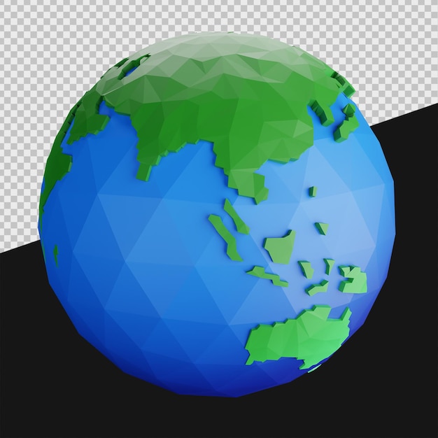 Ilustraciones del espacio 3D de la tierra