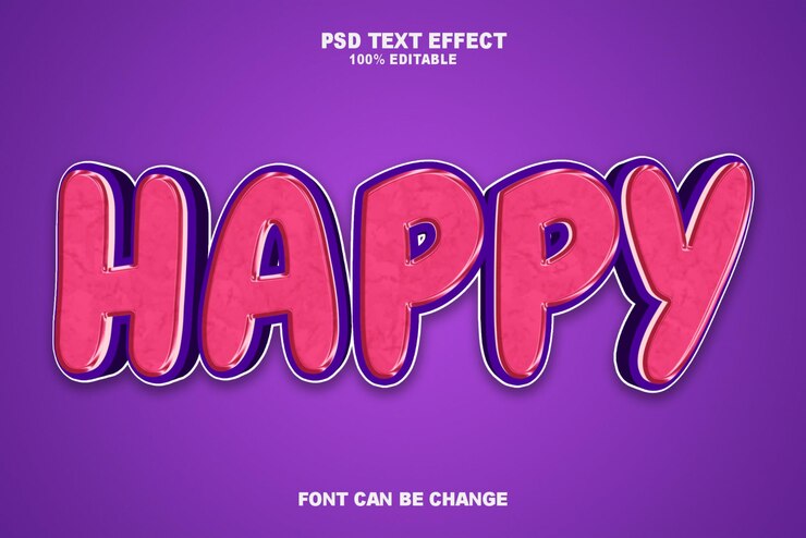 PSD ilustraciones feliz día de malasia efectos de texto estilo