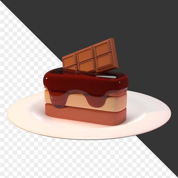 Ilustraciones de iconos de postres en 3D