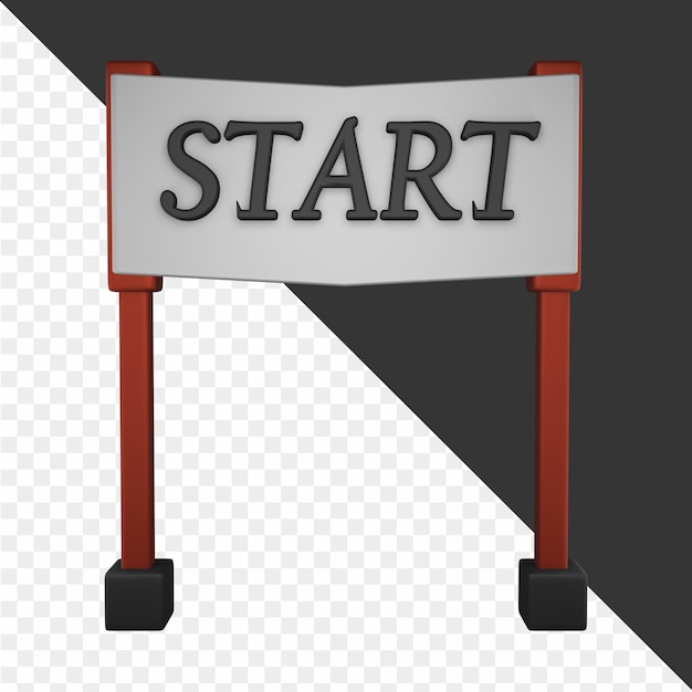 Ilustraciones de maratón en 3D
