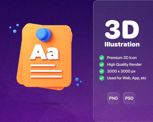 Las ilustraciones de notas adhesivas en 3D representan diseños vibrantes y prácticos de iconos de notas adhesivas