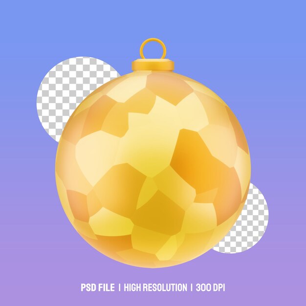ilustrações 3d de bola de natal