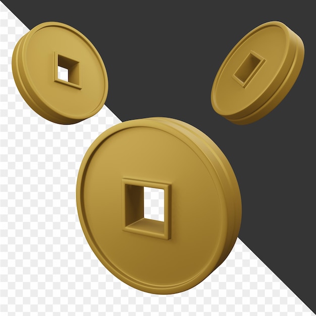 Ilustrações 3D do Ano Novo Chinês