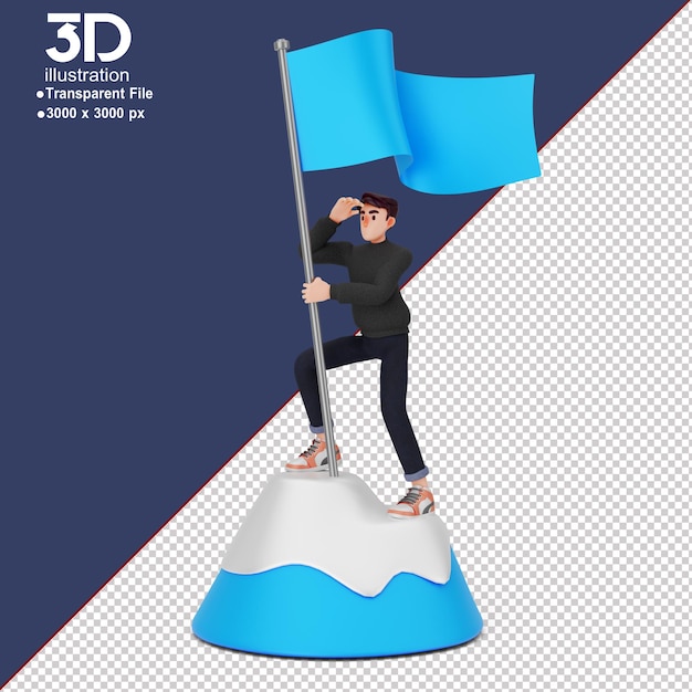 Ilustrações 3d exclusivas de personagens 3d masculinos