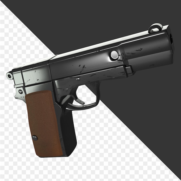 PSD ilustrações de armas 3d