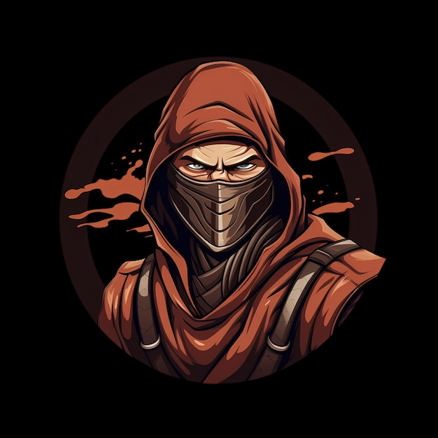 PSD ilustrações de arte ninja para adesivos logotipo camiseta design cartaz etc.