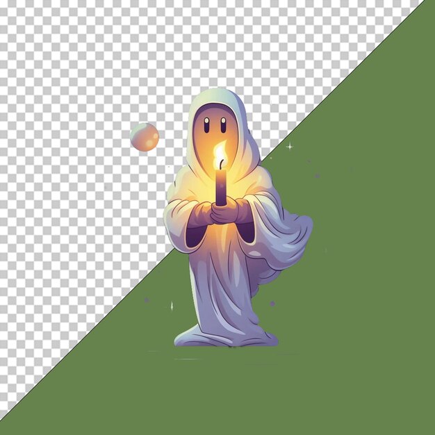 PSD ilustrações de png fantasma bonito