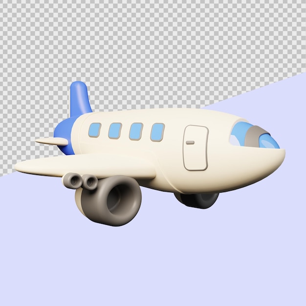 PSD ilustrações de veículos em 3d para aviões