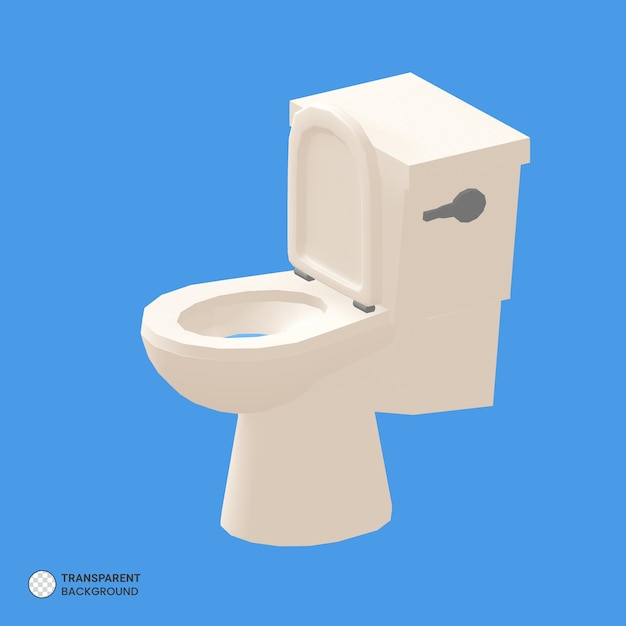 PSD ilustrações vetoriais de renderização 3d de banheiro