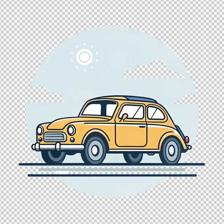 PSD ilustrando la poesía de las obras de arte de automóviles en movimiento que capturan la esencia de la velocidad