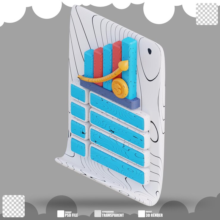 PSD ilustrasi 3d dokumen grafik mawar 2