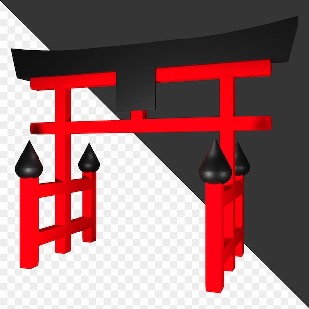 Ilustrasi 3D Jepang