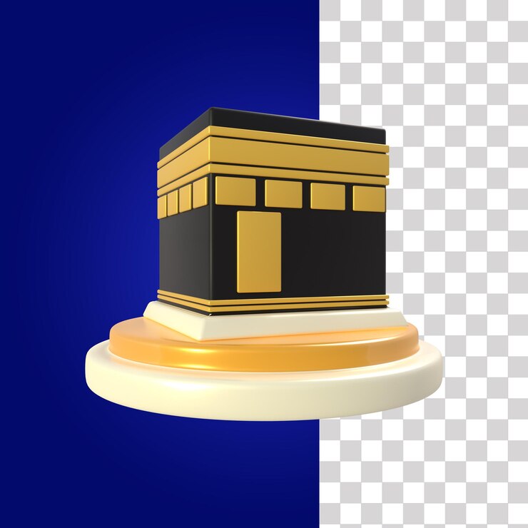 PSD ilustrasi 3d mekkah
