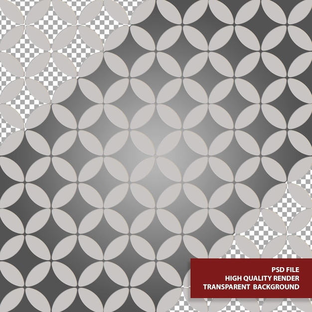 Ilustrasi 3D pola geometris