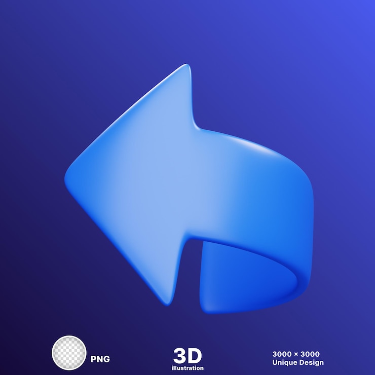 Ilustrasi 3D rambu jalan panah digital lampu lalu lintas pada latar belakang transparan