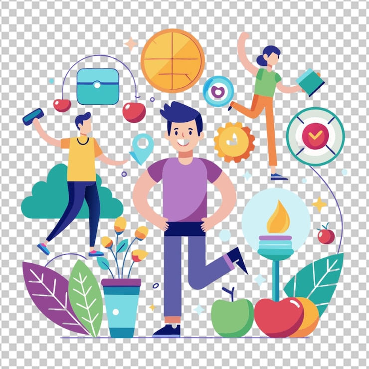 PSD ilustrasi konsep hari diabetes sedunia