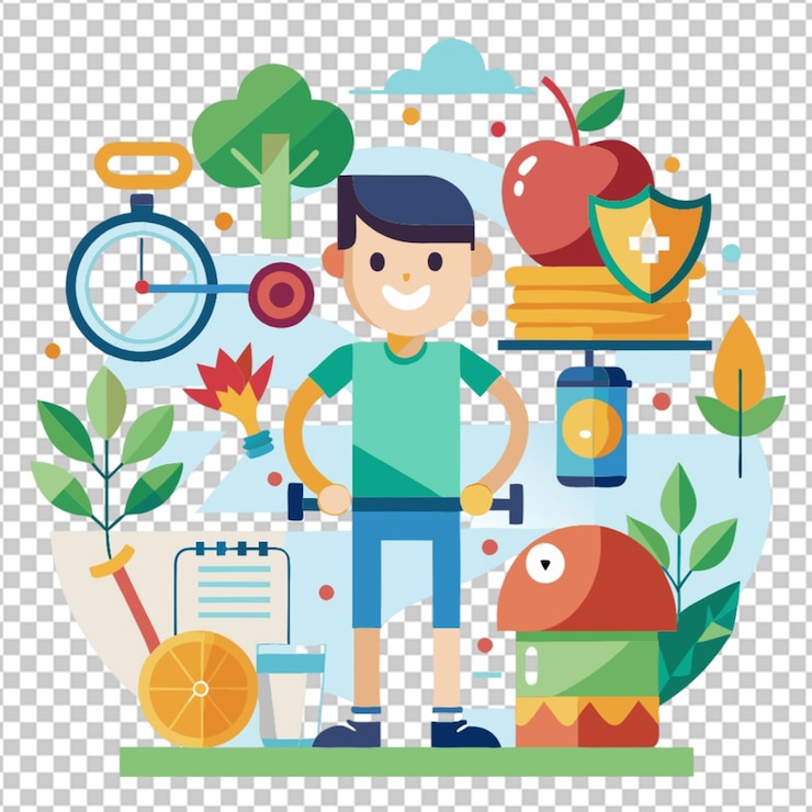 PSD ilustrasi konsep hari diabetes sedunia