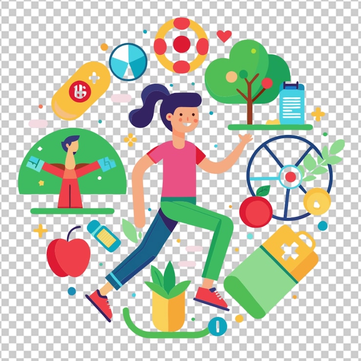 PSD ilustrasi konsep hari diabetes sedunia