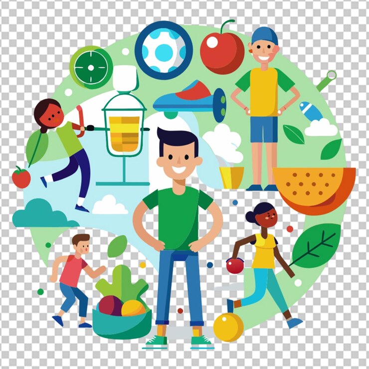 PSD ilustrasi konsep hari diabetes sedunia
