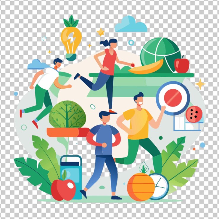 PSD ilustrasi konsep hari diabetes sedunia