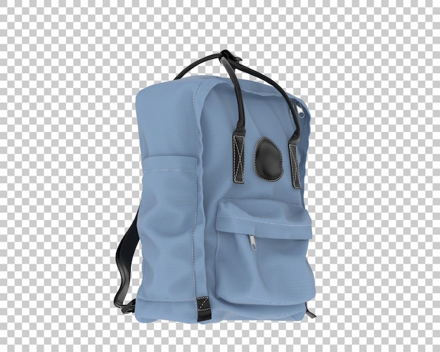 Ilustrasi rendering 3D ransel yang diisolasi pada latar belakang transparan