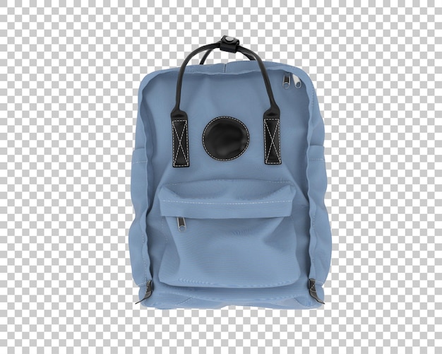 Ilustrasi rendering 3D ransel yang diisolasi pada latar belakang transparan