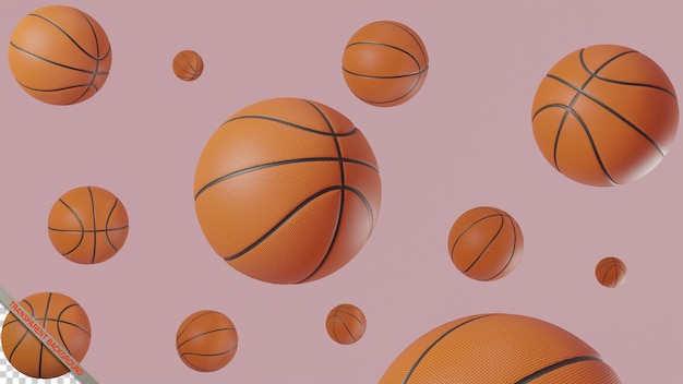 Image 3D d’un ballon de basket